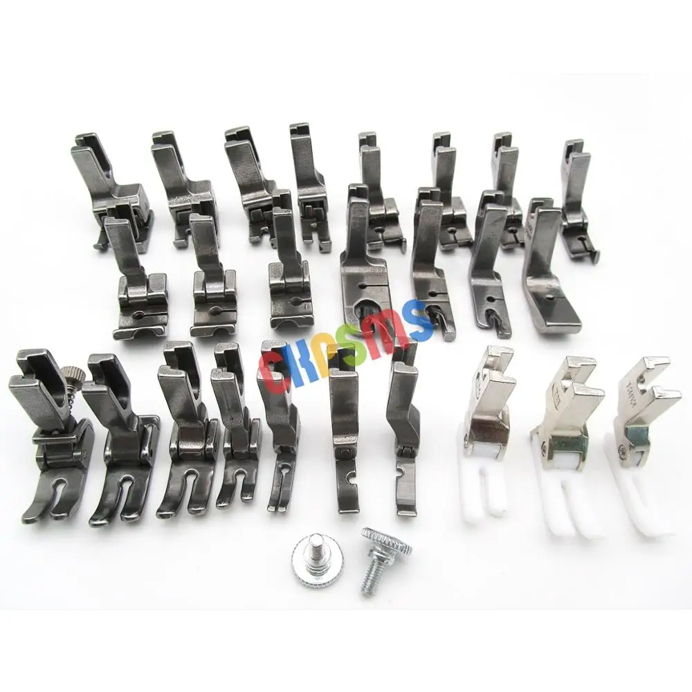 #KP-PF25 25PCS PRESSER FEET SET FIT FORJUKI TL98E,TL-98P,TL-98Q,TL-2000Qi,TL-2010Q,JANOME HD9 HIGH SHANK SEWING MACHINES