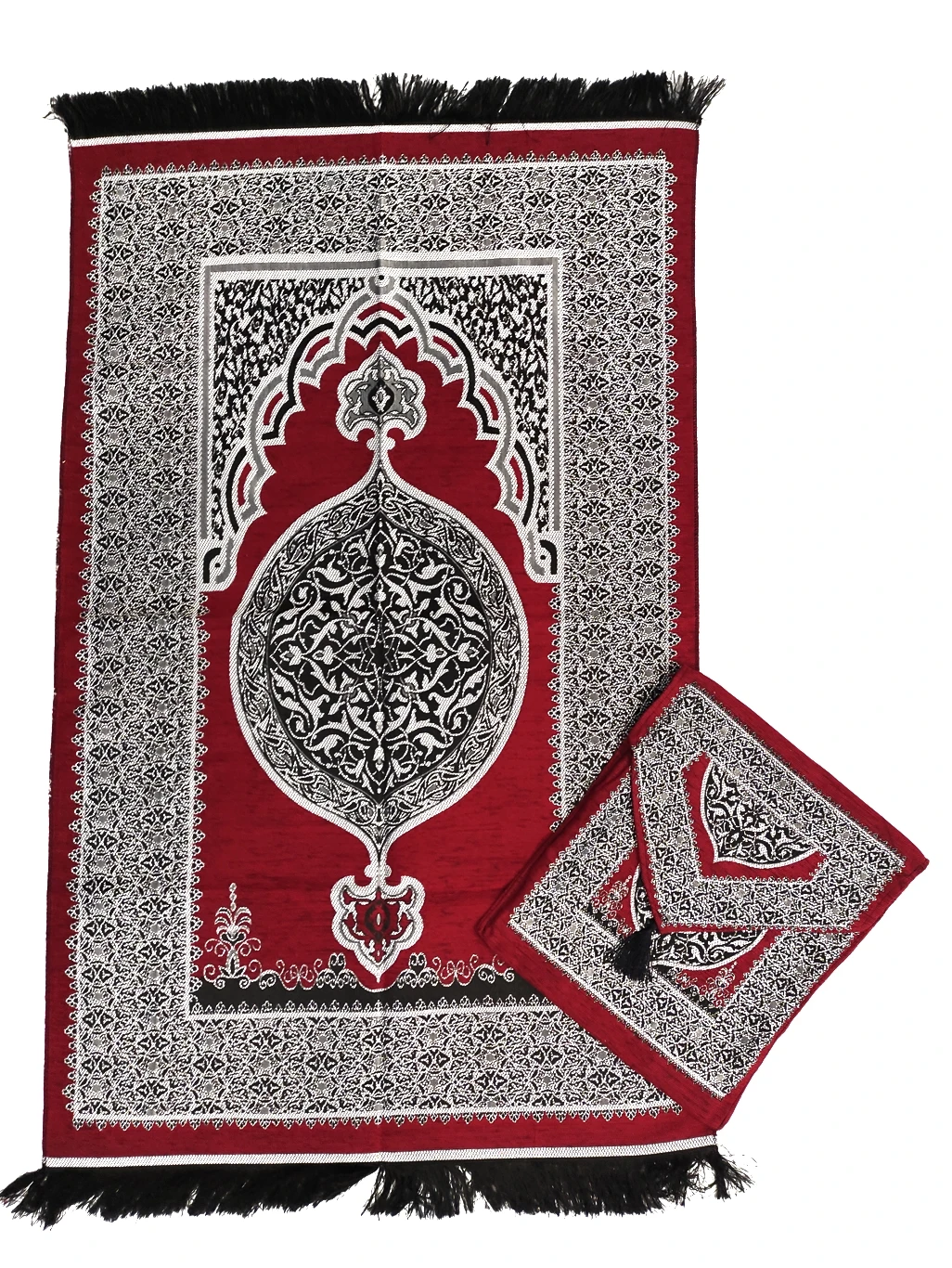 1 Piece Muslim Special Bag Prayer Rug Islamic Rug Taffeta Umrah Hajj Gift Worship Cover Qibla Soft 120x67 cm Tapestry