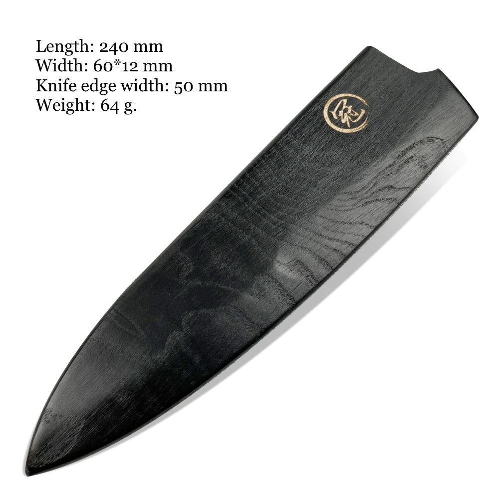 Chef\'s knife Japanese Gyuto Santoku Petty Nakiri Kiritsuke Protector Blade Wooden Scabbard Kitchen Knives Sheath Saya Guard NEW