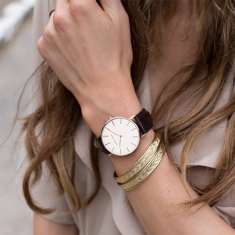 Hannah Martin, relojes de cuarzo de marca de lujo para mujer 2023, reloj para mujer, relojes simples y finos para mujer, reloj de pulsera para