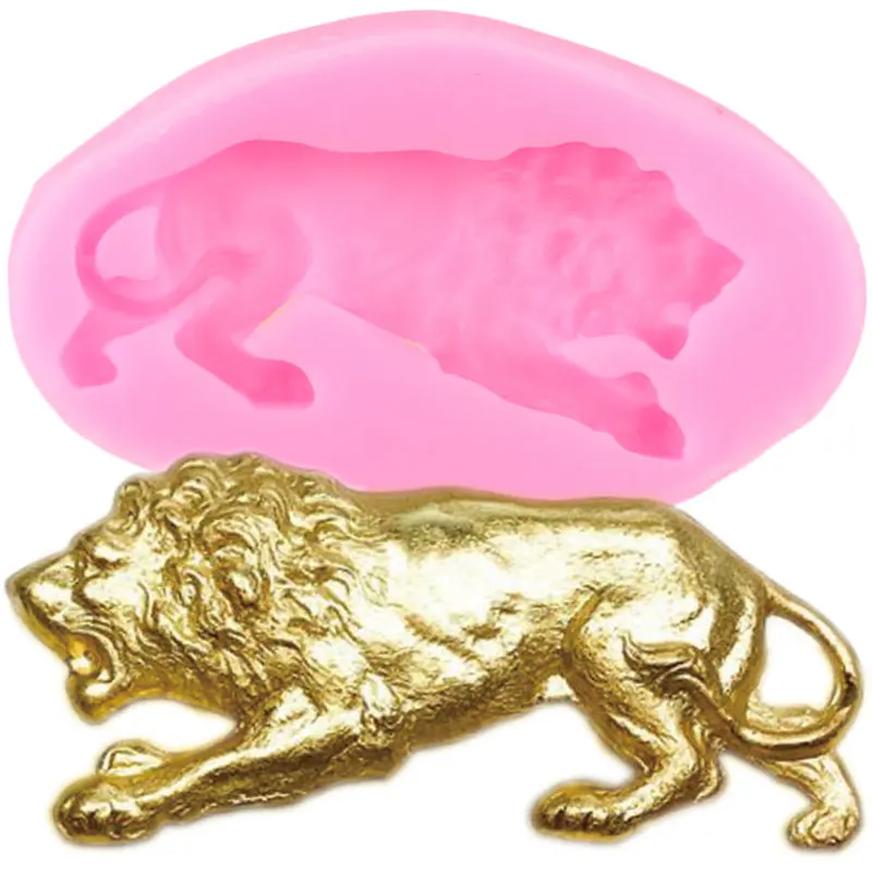 3D Lion Silicone Molds DIY Animals Fondant Cake Decorating Tools Soap Resin Candy Chocolate Mould Jewelry Polymer Clay moulds