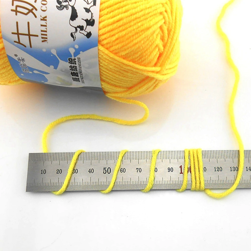 5Pcs 5ply Melk Katoen Breien Garen Blended Zachte Katoen Gehaakte Draad Voor Hand Breien Trui Kindje Garen 50G breien Tools
