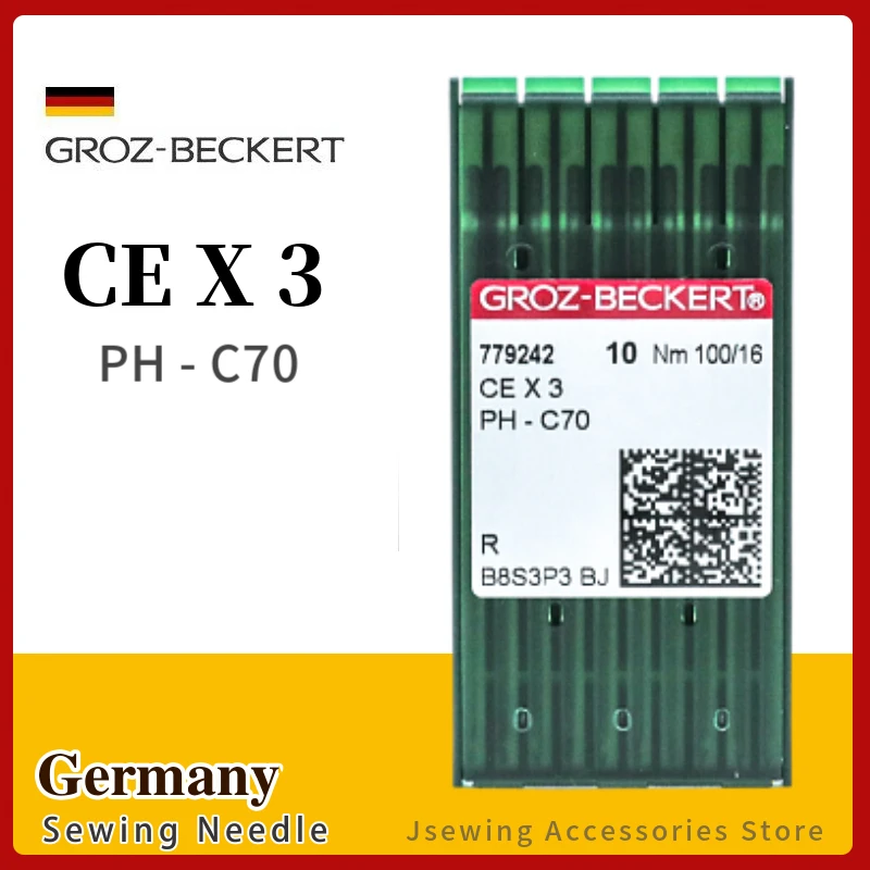 10PCS CEX3 Needle Groz-Beckert Fit Industrial Towel Embroidery Machine PH-C70 Size 90#14 100#16 110#18