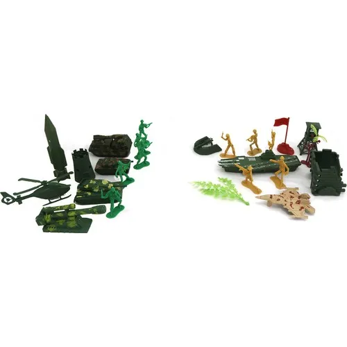 Toy Accessories Soldier 25 Piece male child game soldier war tank aircraft strategy game enemies peace army gun child