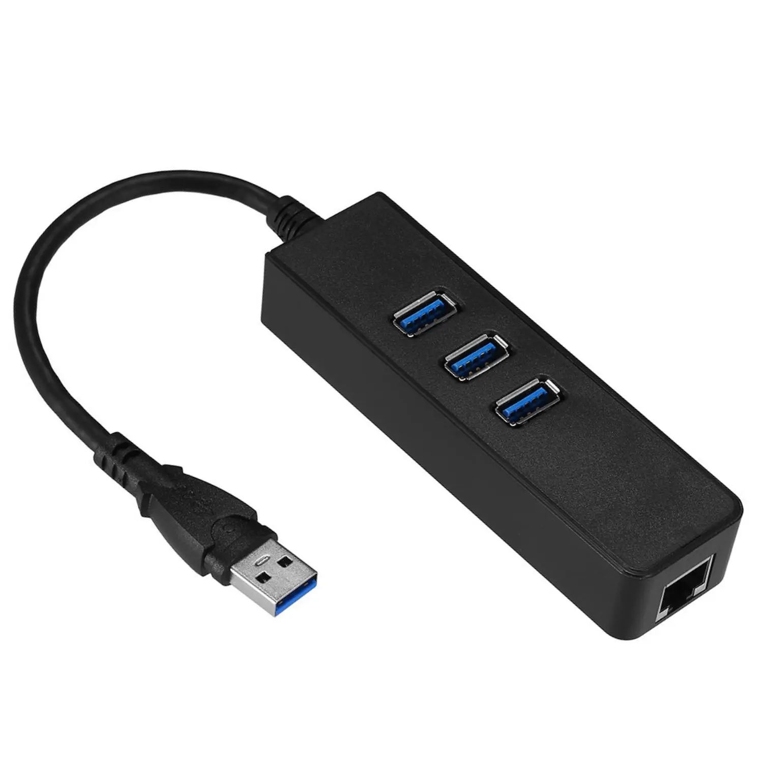 Picture 4: 3 Ports USB 3.0 Gigabit Ethernet Lan Network Adapter Rj45 Hub to 1000Mbps Pc Mac