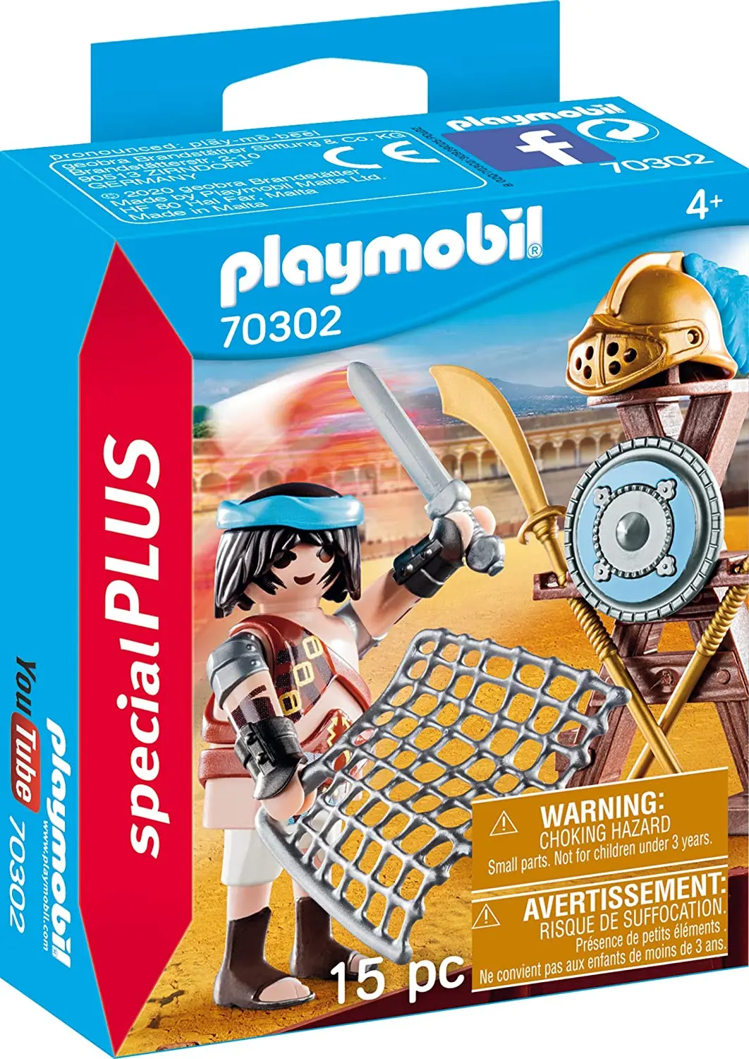 PLAYMOBIL®70302 Gladiator, Roman, history, original, clicks, gift, child, girl, toy, shop, official license, famobil