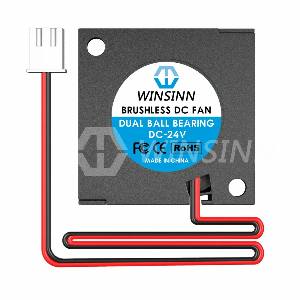 WINSINN 3010 ventilador de 30mm DC 5V 12V 24V hidráulico/doble rodamiento de bolas turbina de refrigeración sin escobillas Turbo 30mm x 10mm 2PIN