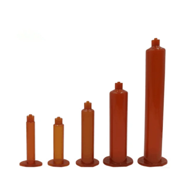 20pcs Industrial Syringe Anti-corrosion Dispensing Syringe amber Small Capacity  US type Syringe