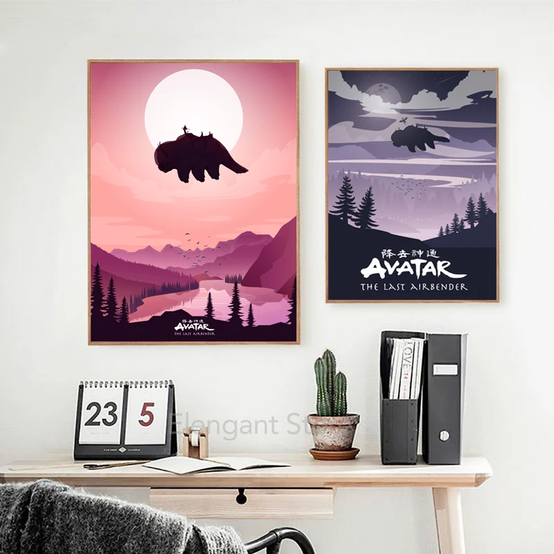 Avatar The Last Airbender Poster Avatar Wall Art Canvas Painting Minimalist Art Poster Wall Picture Living Room Bedroom Decor