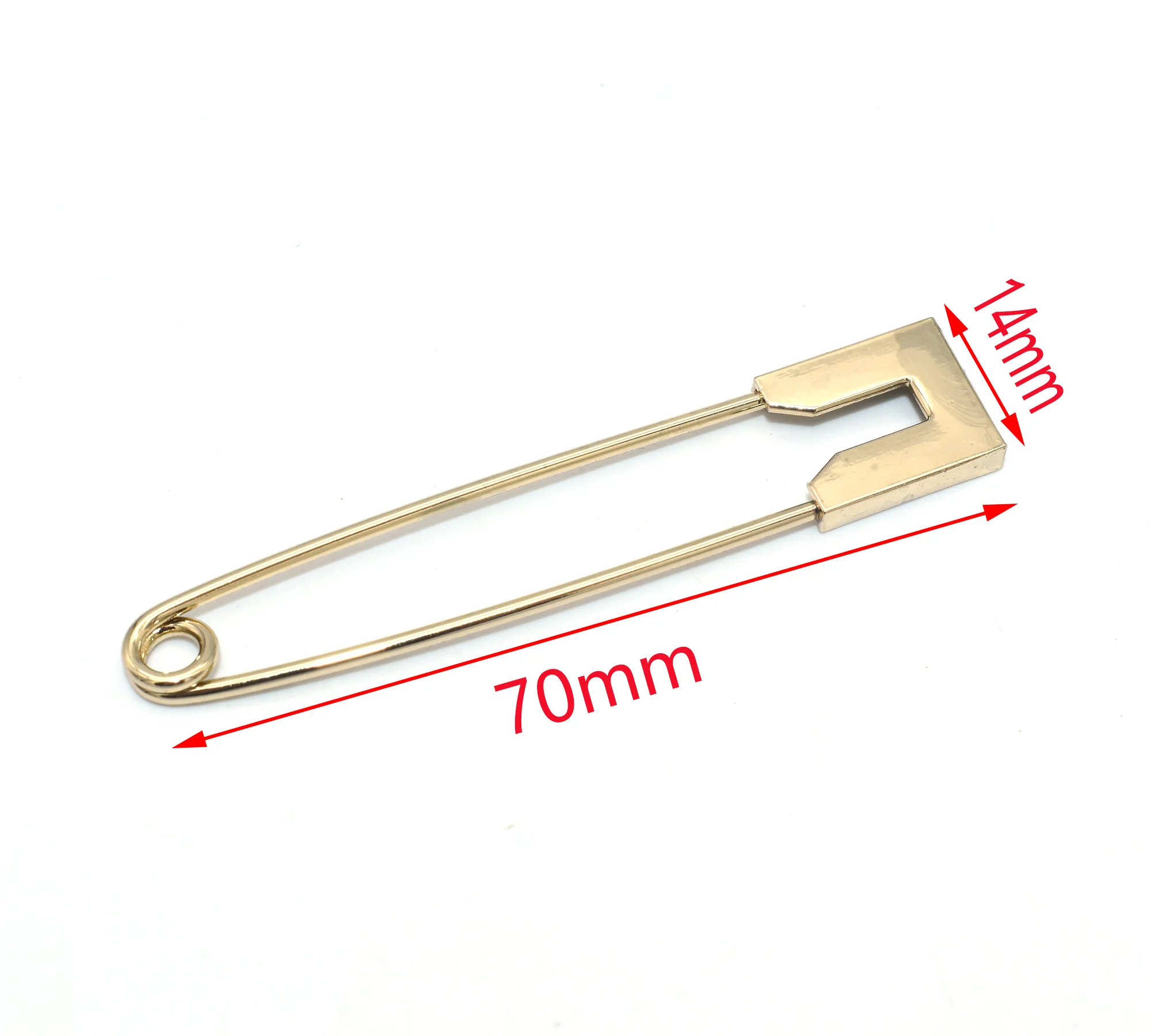 Premium Rose Gold Large Safety Pins Metal Safety Jewelry Pin Findings Charm Pin Safety Pins Bulk for Clothes Crafts Sewing