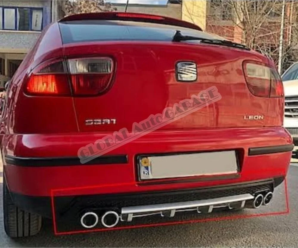 For Seat Leon Mk1 Dıffuser 1999-2006 Rear Bumper Extension Attachment Car Styling Auto Universal Sill Spilitter Accessory Lip