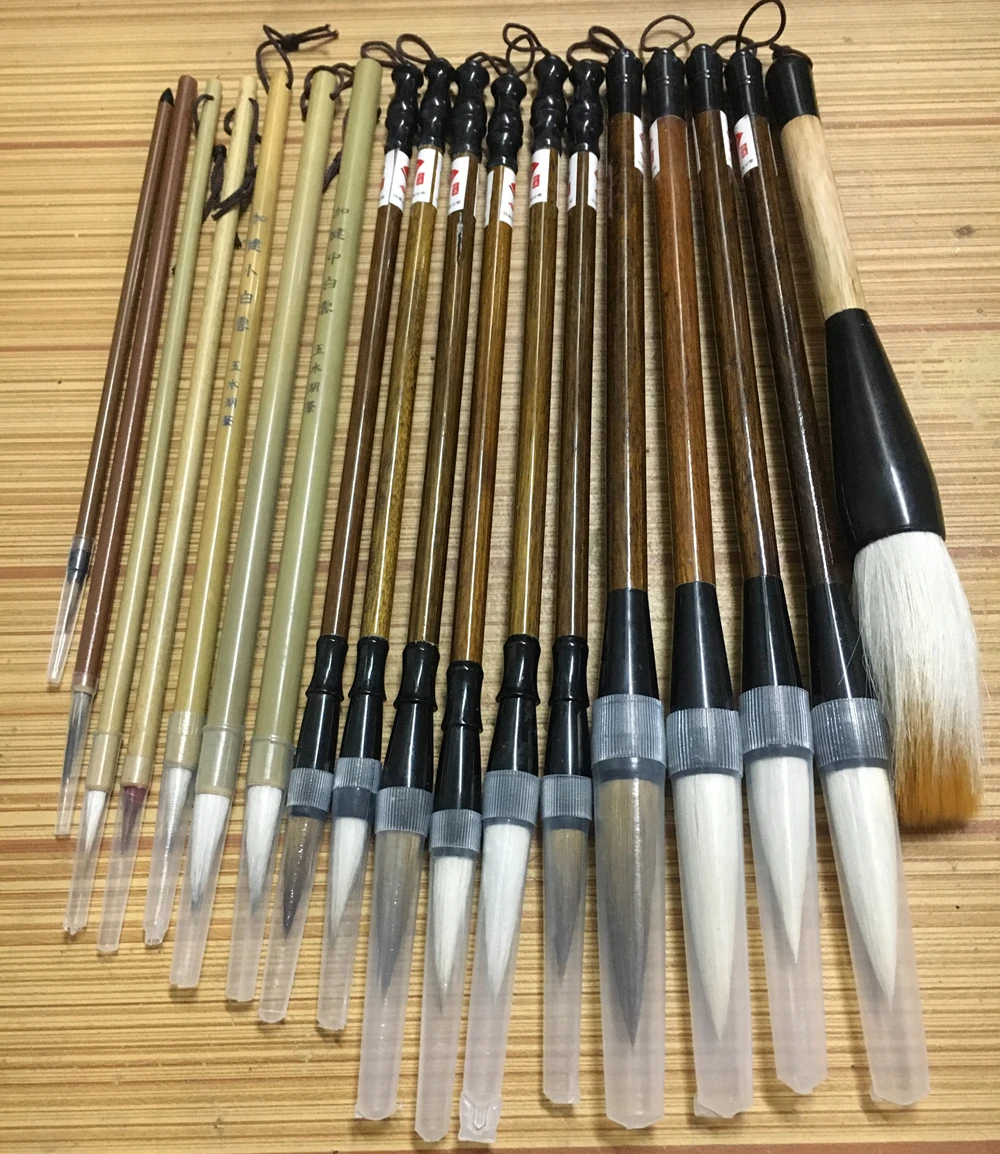 Claborate-Style Painting Writing Brush Watercolor Chinese Calligraphy Brush Set Kanji Japanese Sumi Painting Drawing Brushes