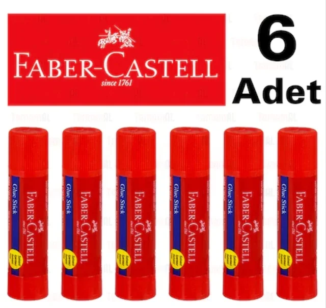 FABER CASTELL STİCK ÇEVİRMELİ ADHESIVE 10G. SMALL SIZE 6 ADE 439607922