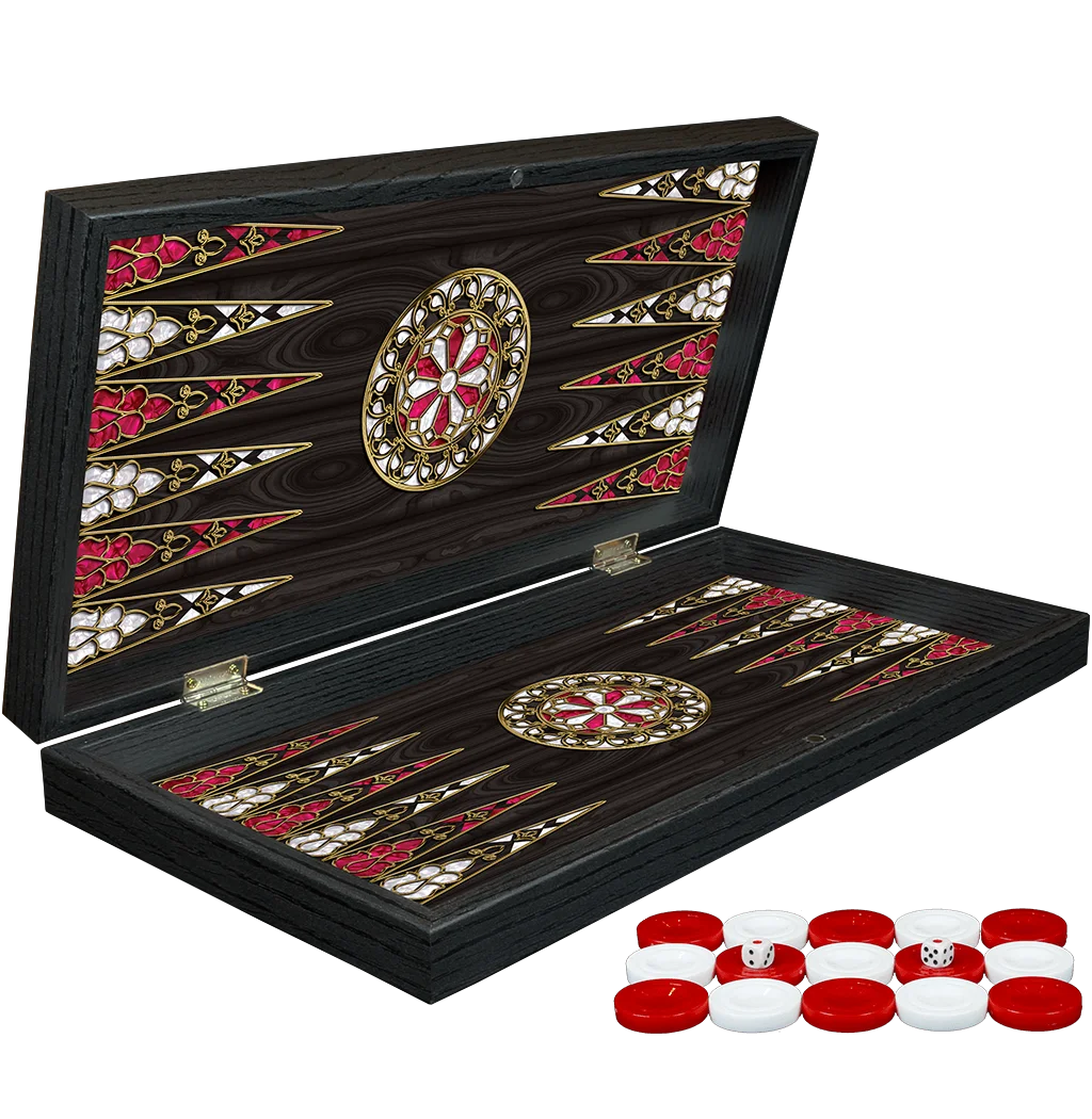 Деревянный складной большой набор шахматных шашек Backgammon Antep Orient лучшего качества