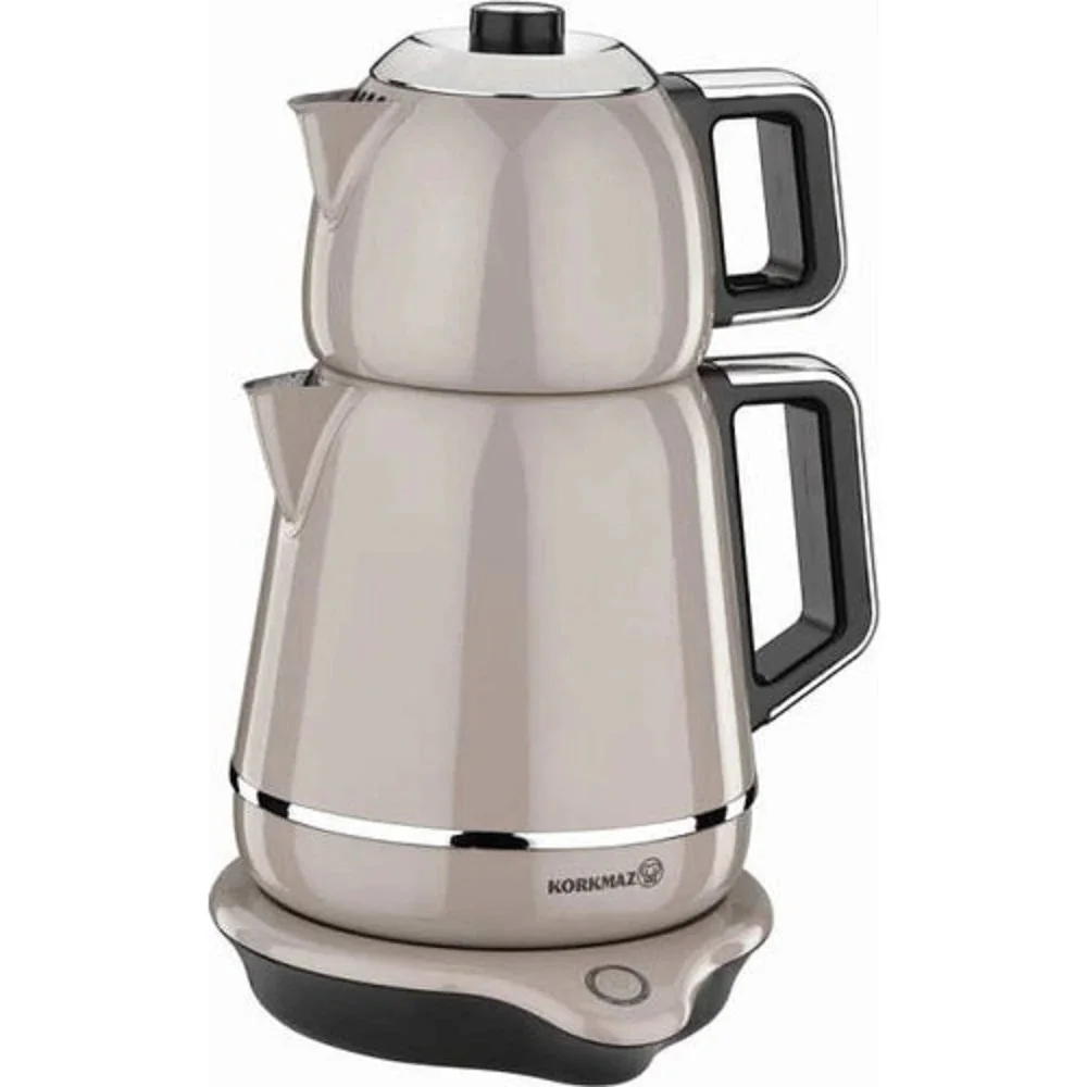 Korkmaz A332 Steel Tea Machine Turkish Electric Teapot, Tea Kettle Machine Maker, Samovar Turkish Tea Maker,Tea Urn