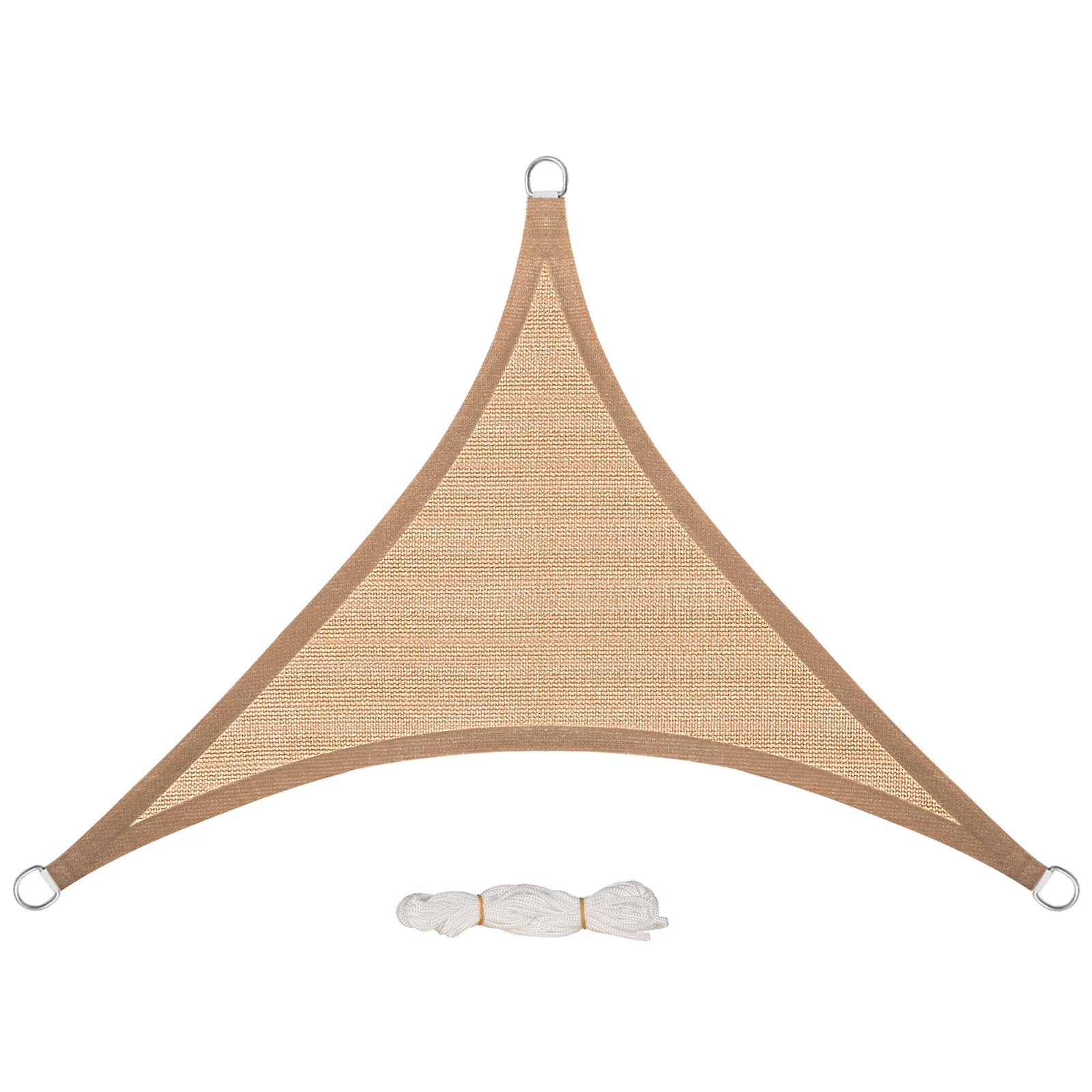 Driehoek Luifel Schaduwzeil UV-bescherming Ademend Zon Windbescherming HDPE voor luifel Tuin Patio Camping Zwembad Buiten