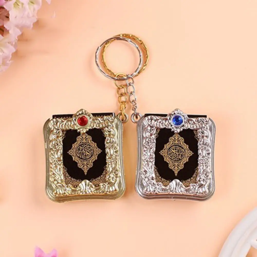 Religion Mini Ark Quran Book Koran Pendant Muslim Keychain Bag Purse Car Decor Newly Ring Gift Key Chains Dropshipping