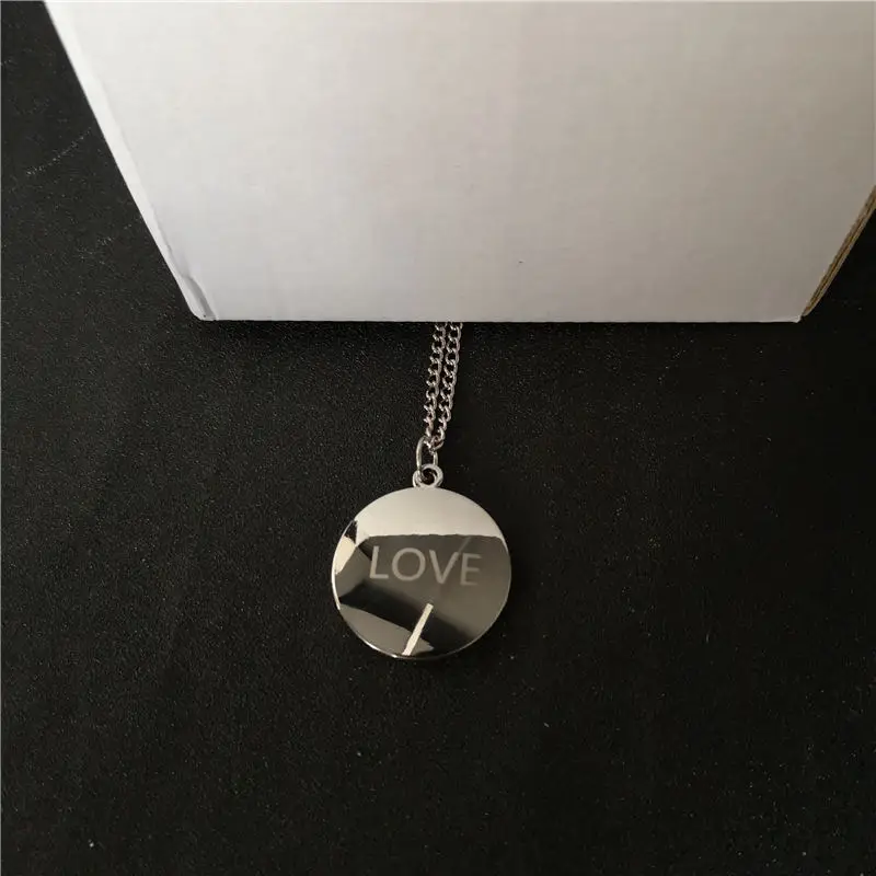 

sublimation blank heart necklaces pendants Valentines Day gift hot transfer printing blank consumables 20pieces/lot