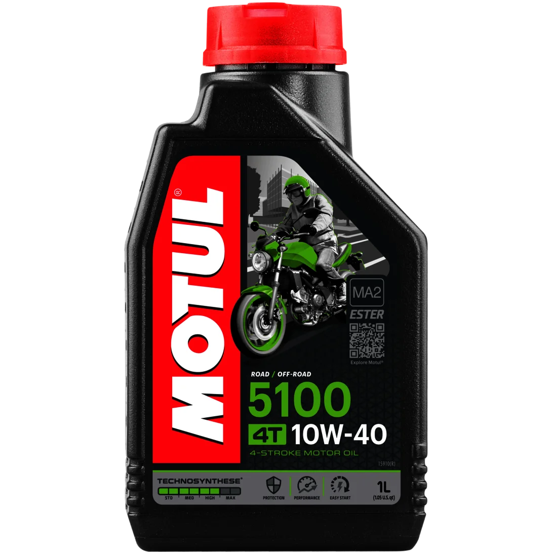 Motul 104066-motor oil for motorcycle 5100 10w40 4t 1l. Synthetic Lubricant esters