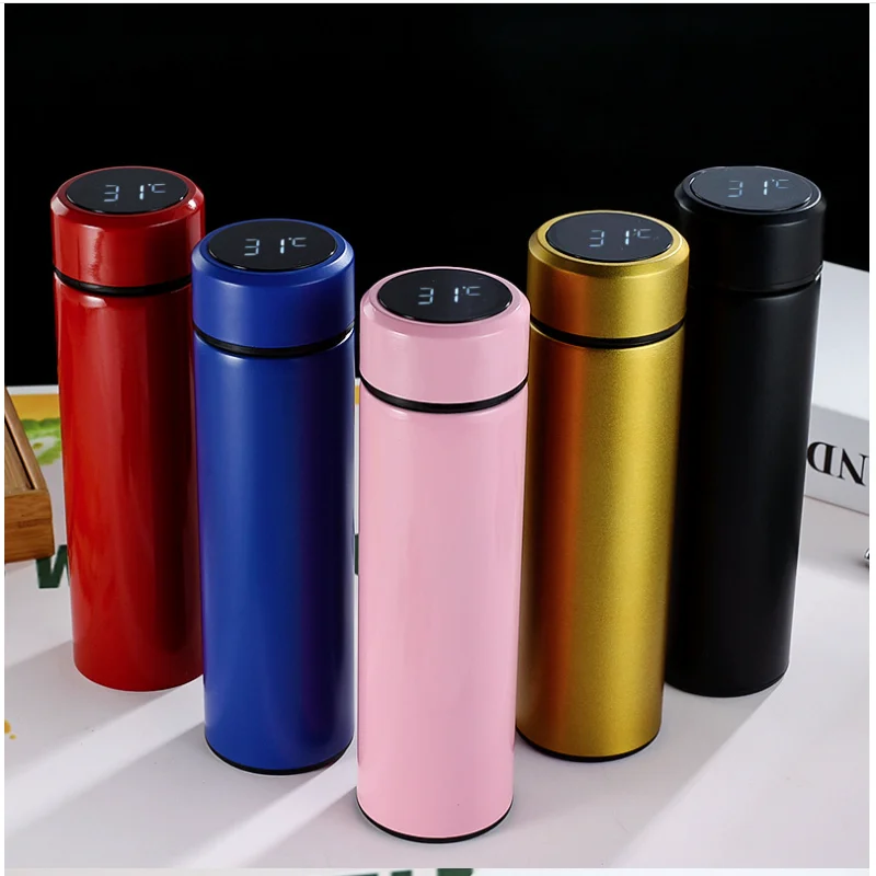 500ml Thermal Bottle With Led Temperature Display Keep Bottle Hot