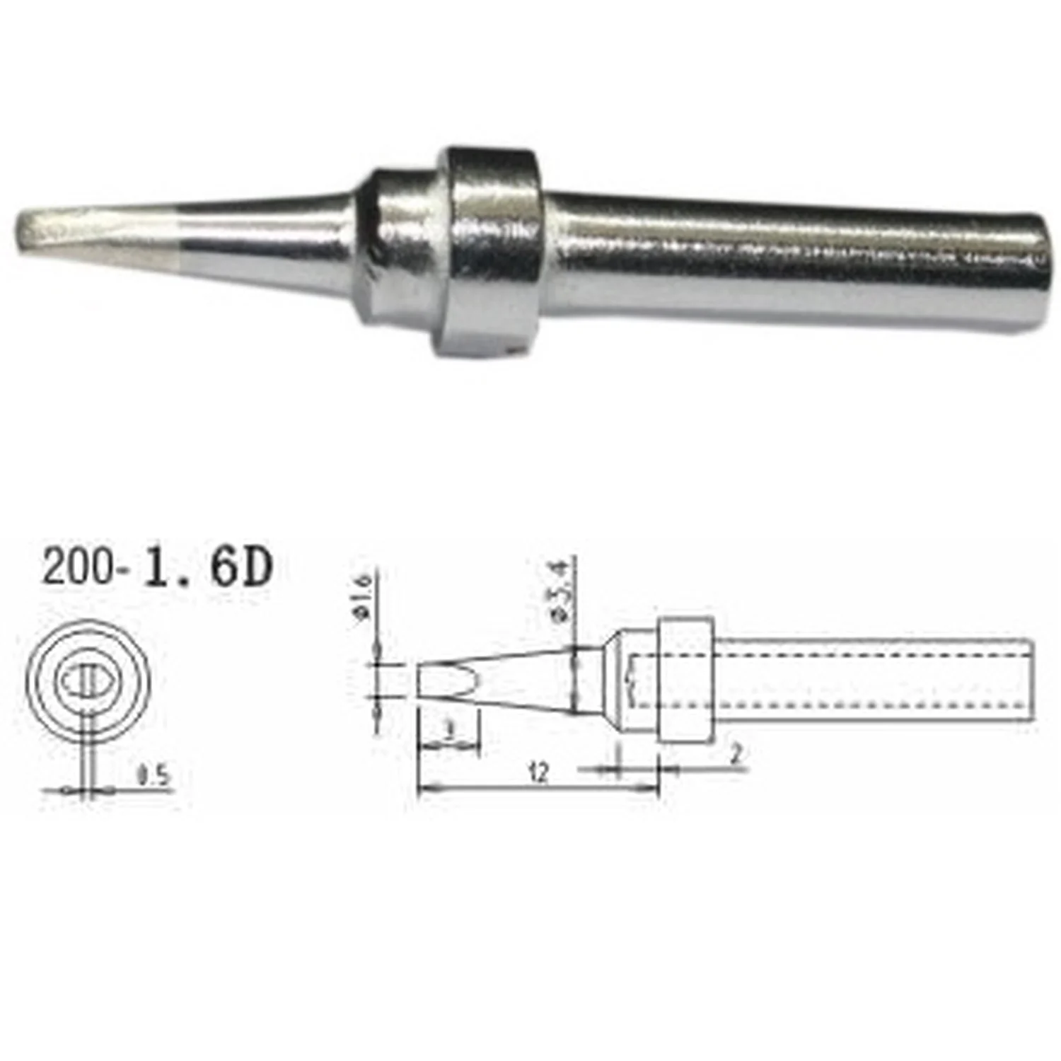 Mlink S4 MOD 200-1.6d soldering iron tip replacement