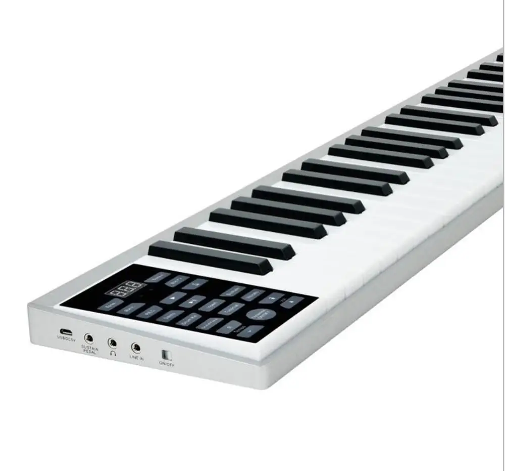 Portable Intelligent Electronic Piano 61-key Electronic Organ Hand Roll Ultra-thin Multifunctional Electronic Piano