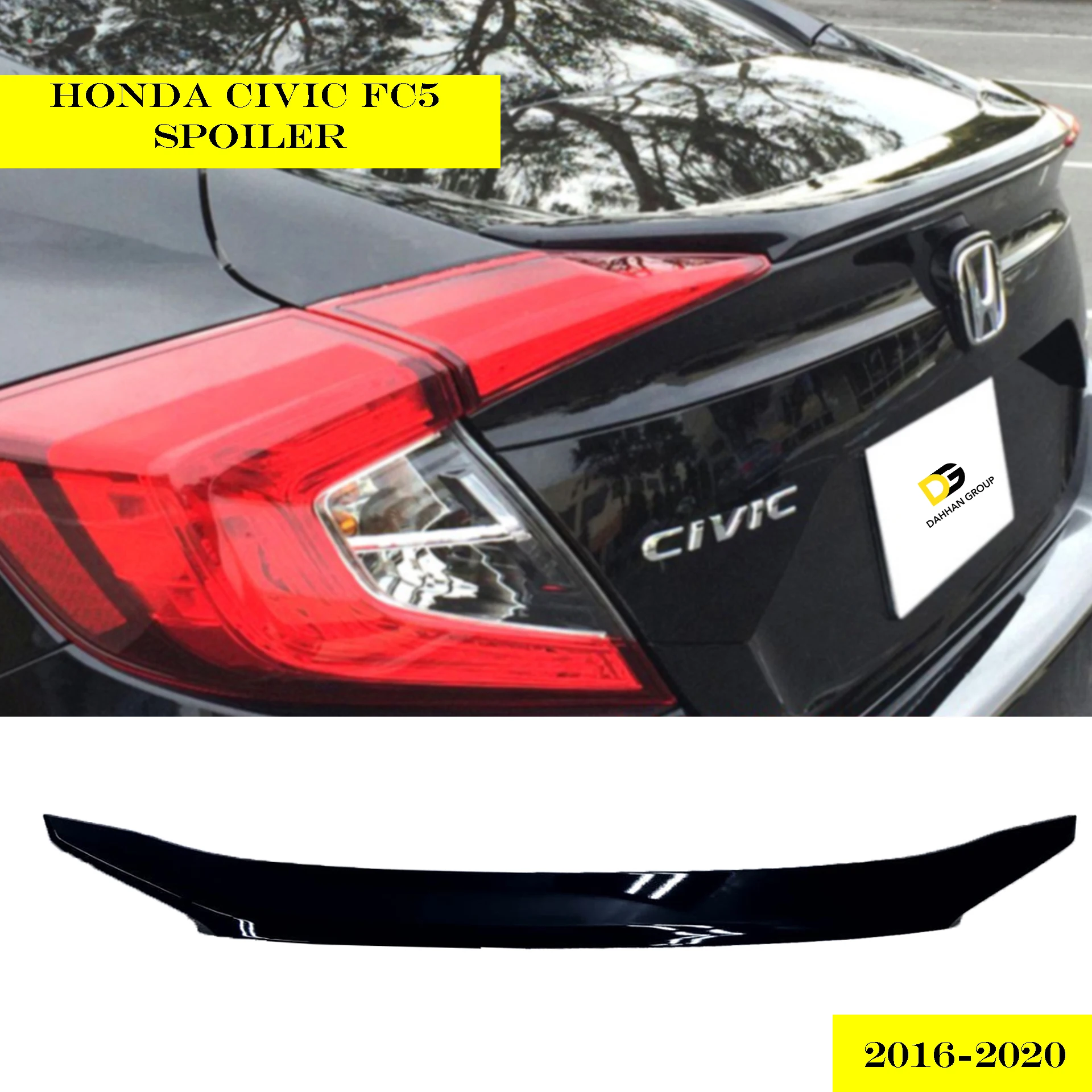 Hond.a Civic 2016 - 2020 FC5 Rear Spoiler