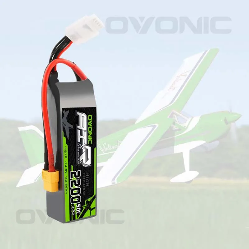 OVONIC 4S 2200mAh 14.8V 50C Lipo Battery with XT60 Plug For RC Aircraft RC vehicle Boat