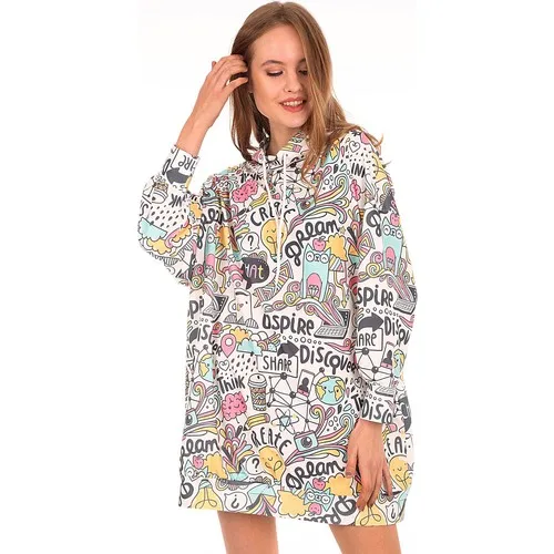 فستان للسيدات من Bigdart موديل 4125 بنمط رسوم بيانية مناسب للعرق مناسب لخريف 2020 فستان فضفاض مريح للاستخدام اليومي ملون ونمط