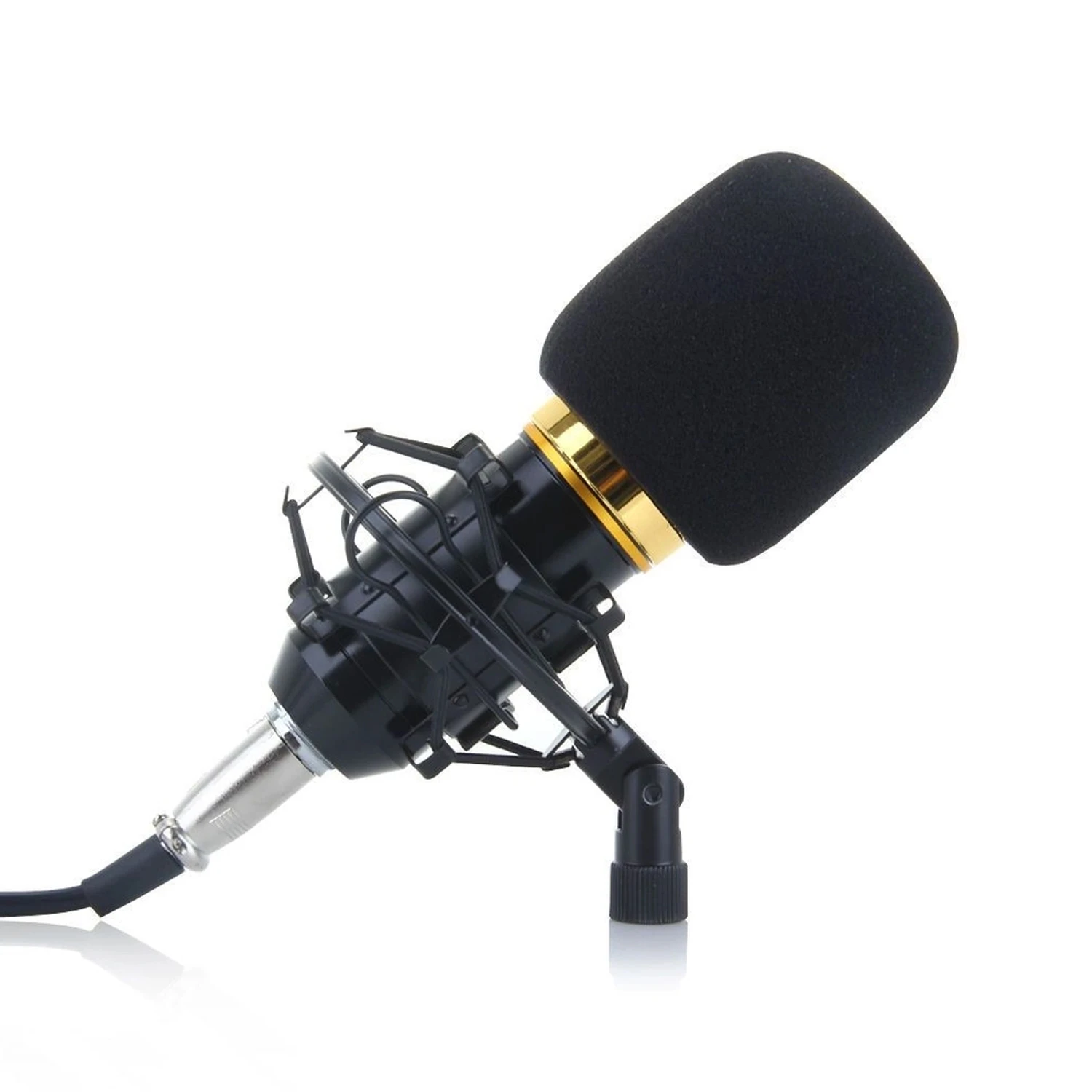 Professional Condenser Microphone Sound Studio Recording Dynamic Audio Cable 3.5mm Sponge Microphone