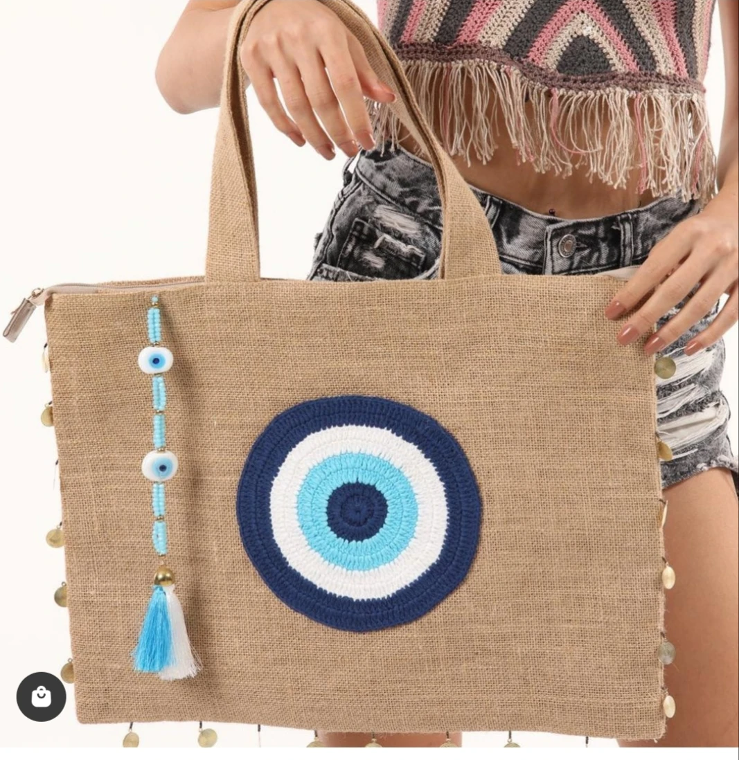 Bolso de mano de algodón de alta calidad para mujer, bolso de mano de moda, de lujo, de día, grande