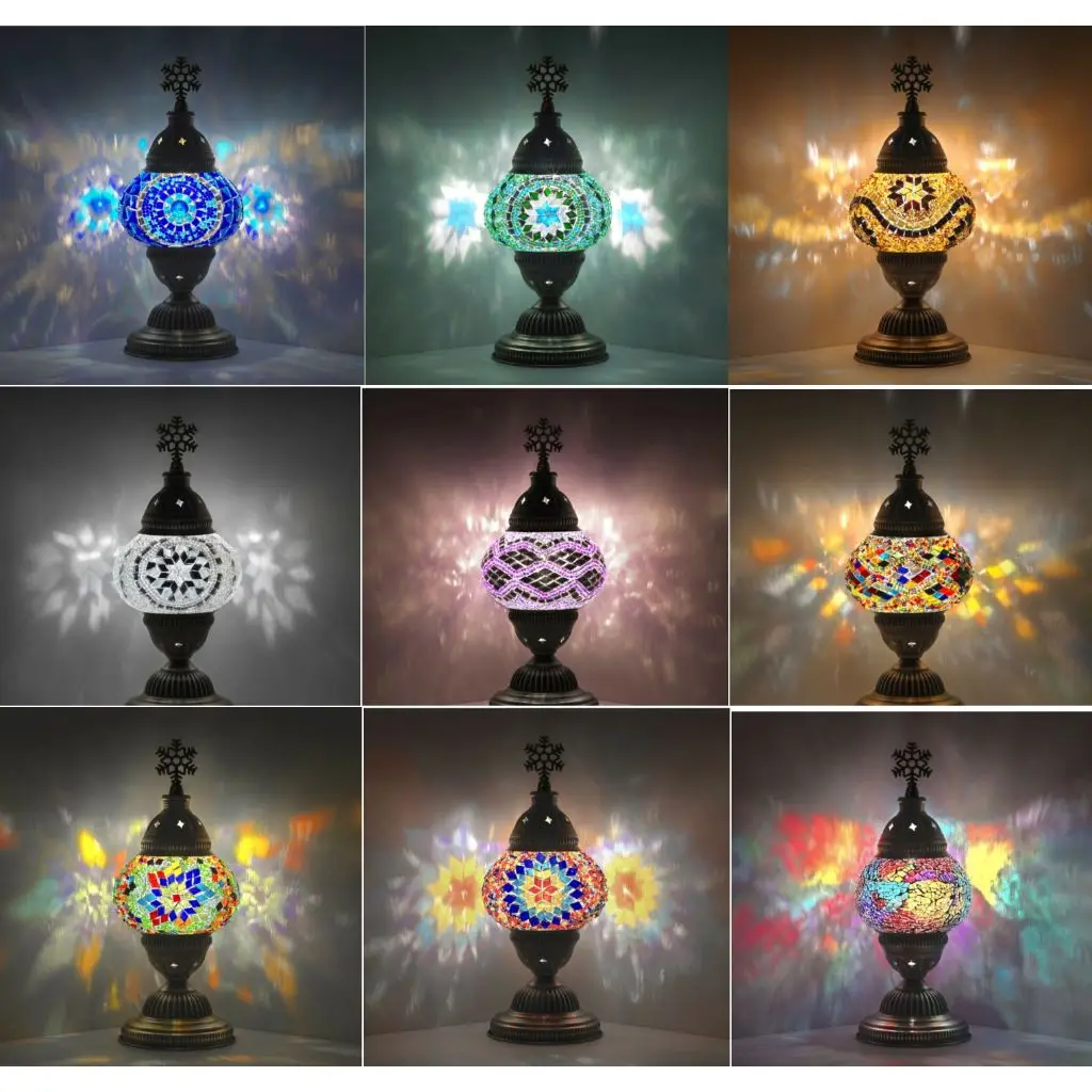 

Turkish Moroccan Color Mosaic Glass Antique Lamp Mosaic Lamp Ottoman Authentic Antique Lamp Night Light Table Lamp,Bedside Lamp