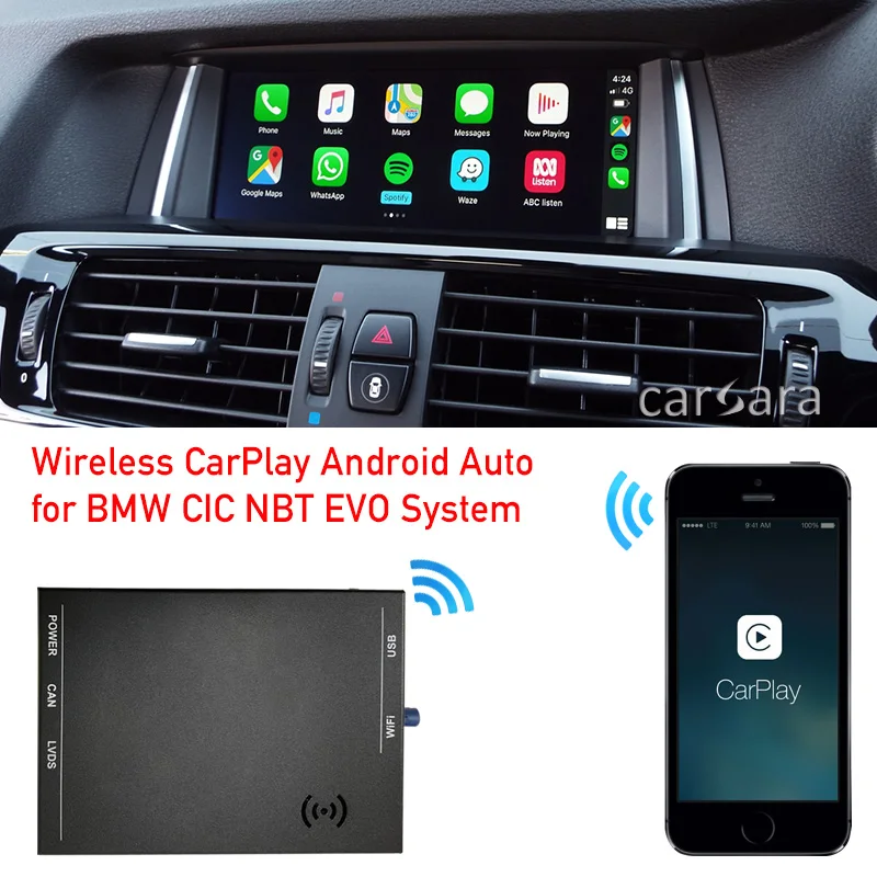 Android Auto adapter for BMW M2 F87 M3 F80 M5 F10 M6 F06 F12 F13 X1 X3 X4 X5 X6 Z4 E89 MINI E60 E90 CIC NBT Carplay box mirror