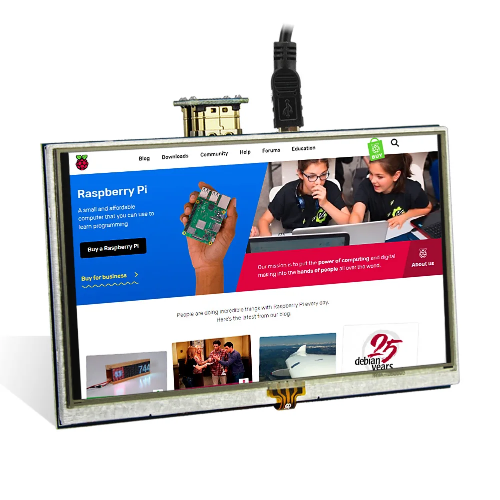 Elecrow 5 Inch HDMI-compatible LCD Touch Screen Raspberry Pi Display HD Interface 800x480 5inch RPI TFT Monitor for Raspberry Pi