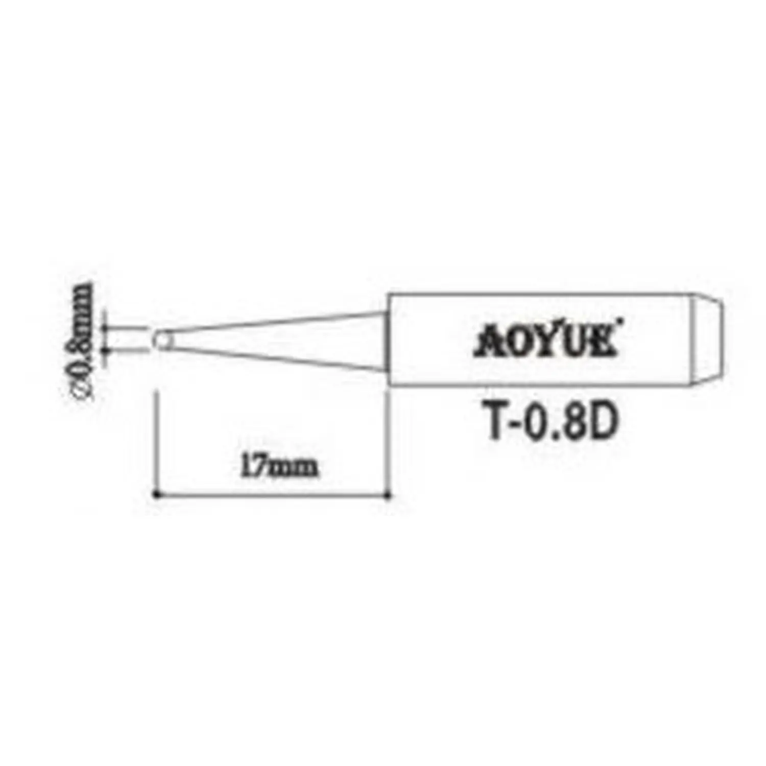 AOYUE T0,8D replacement soldering iron tip