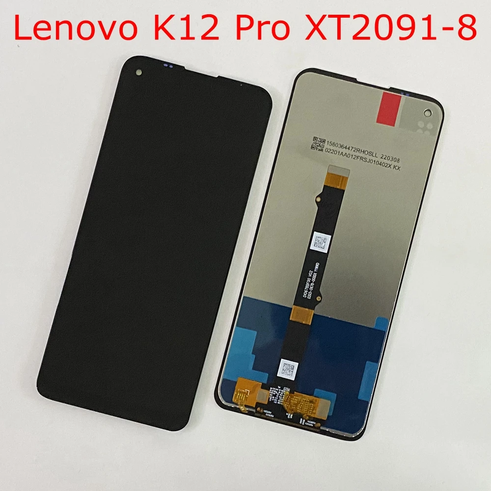 100% Tested Lenovo K12 Note LCD Display Touch Panel Screen Digitizer Assembly Pantalla For Lenovo K12 Pro LCD XT2091-8 Sensor