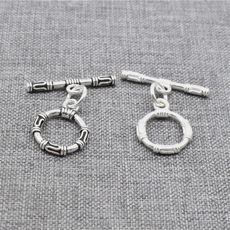 

4pcs of 925 Sterling Silver Toggle Clasps for Necklace Bracelet Jewelry Findings