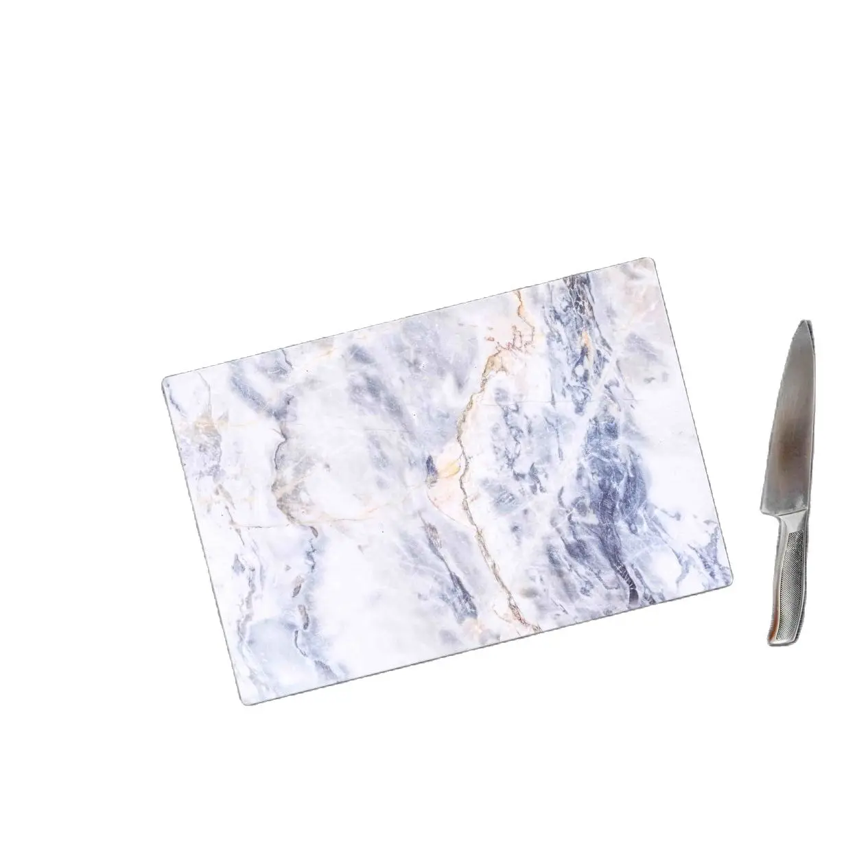 Blue Marble Looking Glass Cutting Board Kitchen Cutting And Chopping Blocks Blue Marble Looking Glass Cutting Board 20x30 cm