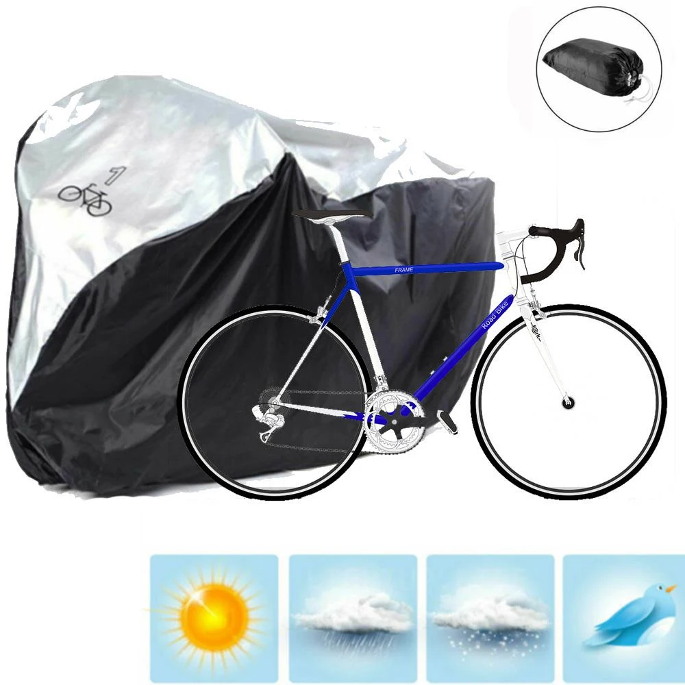 Lona protectora para bicicleta funda impermeable para cubrir bici protege de la lluvia, el viento y los excrementos