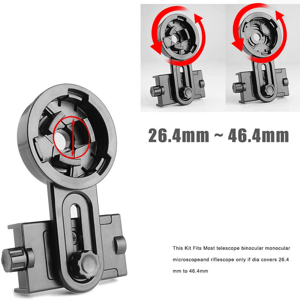 Универсальный адаптер для телескопа со смарт-телефоном адаптер для фотосъемки для астрономического телескопа микроскопа с окуляром 26,4-46,4 мм
