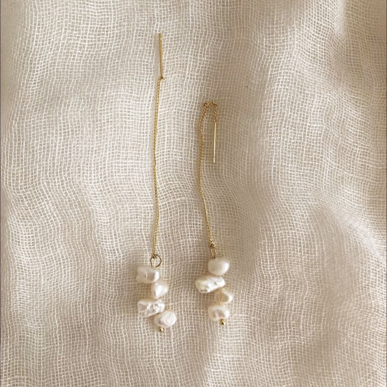 Naturalne barokowe kolczyki z perłami 14K Kolczyki wypełnione złotem Ręcznie robiona biżuteria Boho Oorbellen Brinco Vintage Biżuteria Kolczyki