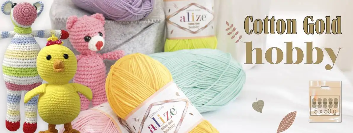 Cotton Knitted Yarn 25 Color Options 165 Meters(50gr) hand Knitting-Alize Cotton Gold Hoby-Amigurumi-Acrylic-Baby-DIY