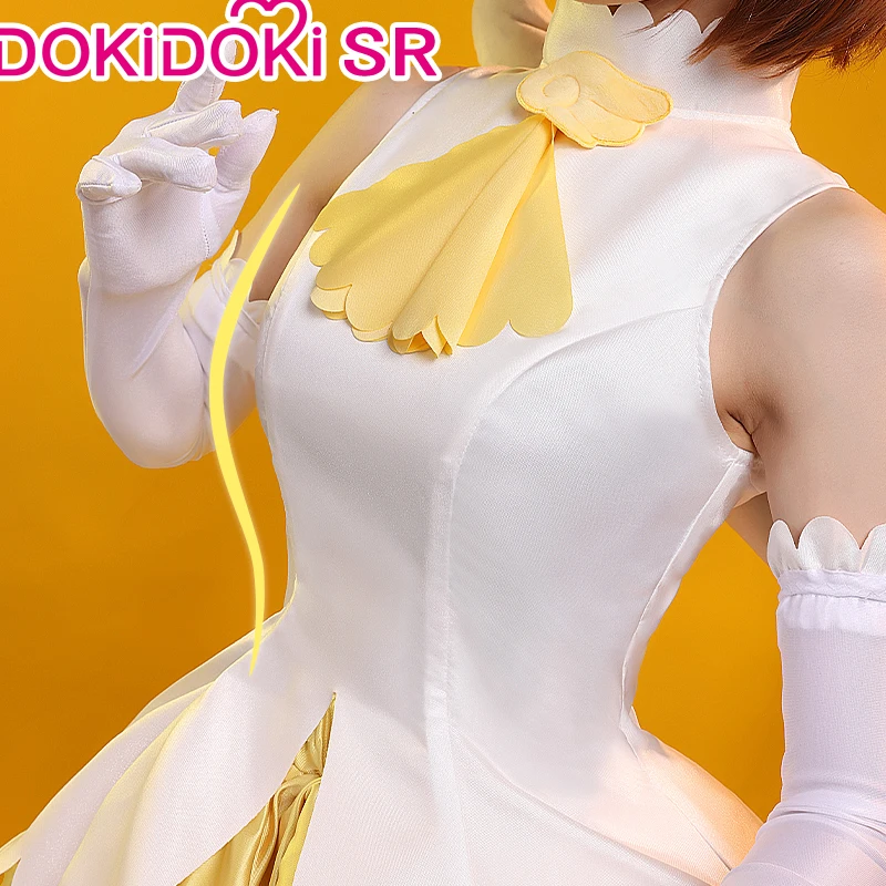 Kinomoto Sakura Cosplay Anime Card Captor Sakura Cosplay Costume DokiDoki-SR Cute Yellow Dress Sakura Yellow Dress