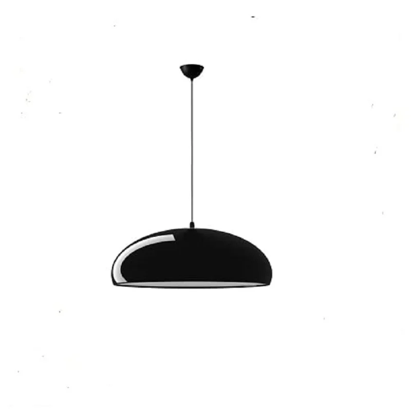 Lámpara Iluminación colgante moderna nordica Rosca E27 de 45 cm diámetro color negro y blanco