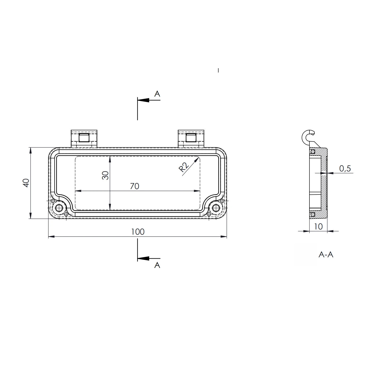 Caixa de gabinete de plástico para NodeMCU, projeto eletrônico, cabo P9, Gland Case, Iot Smart Home, ESP8266, ESP32, Ip67