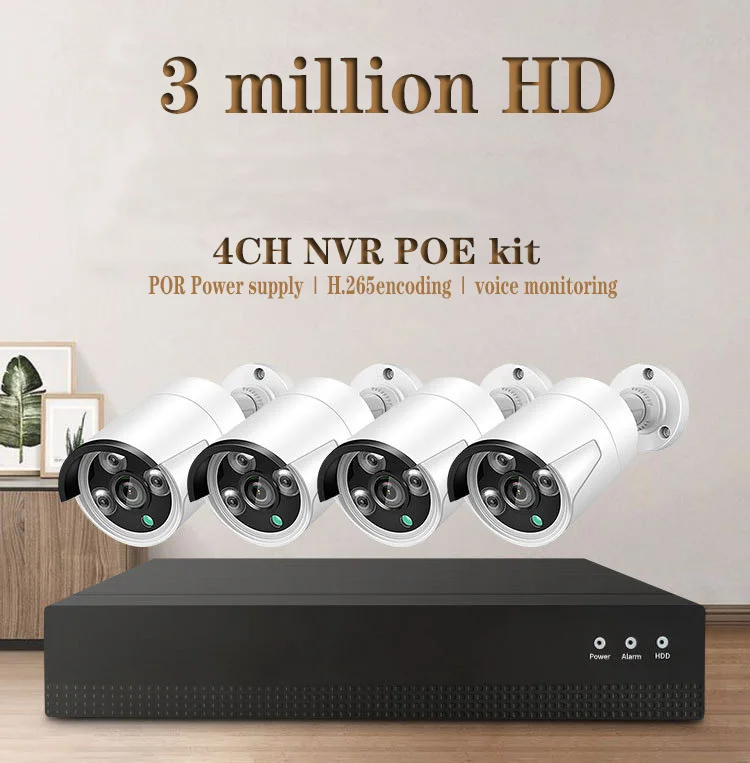 SZKAM 4CH 5MP 8MP 4K POE AI Telecamera IP di sicurezza Registrazione audio Visione notturna IR Kit NVR Sistema CCTV Set di videosorveglianza esterna