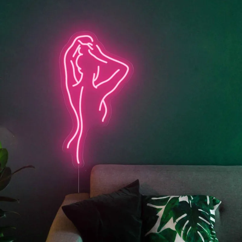 Woman Neon Sign Custom LED Neon Sign Bedroom Decoration, Salon Neon Light Business Sign Wall Decor,Led Light Lamp Art Decor