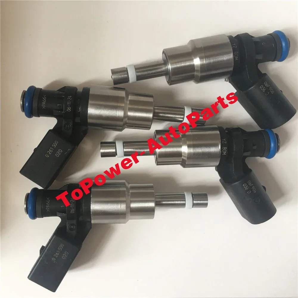 Fuel Injectors Nozzels 06F906036D 0261500020 OEM for V+W EOS Passat Jettaa Golf Touran Seatt Toledo Altea Leon Audii A3 Skodaa