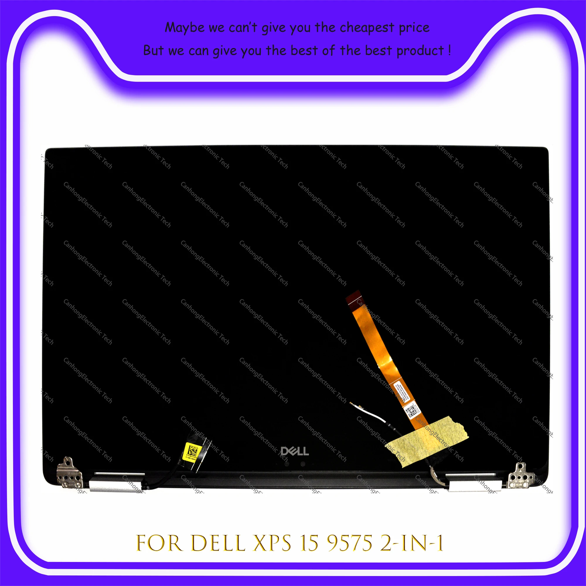 

15.6" FHD 1920*1080 UHD 4K 3480*2160 For Dell xps 15 9575 P73F P73F001 LCD Touch Screen Replacement Full Assembly With Hinges