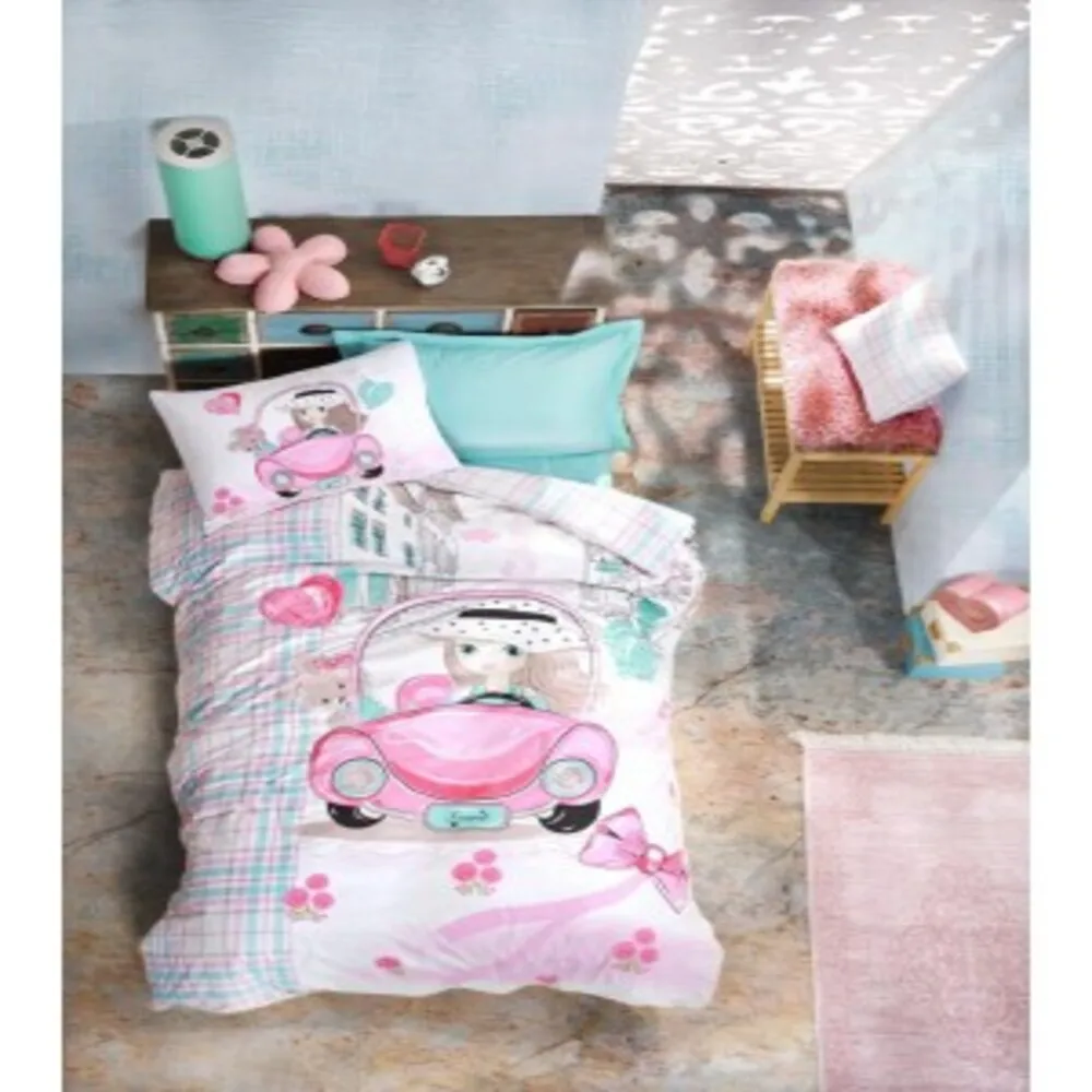 Cotton Box Junior Best Friends Duvet Cover Set - 100% Cotton Duvet cover: 160x220 Bed sheet: 160x240cm